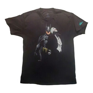 Batman Joker Graphitti Designs Graphic T Shirt Mens Large Black Cotton Tee
